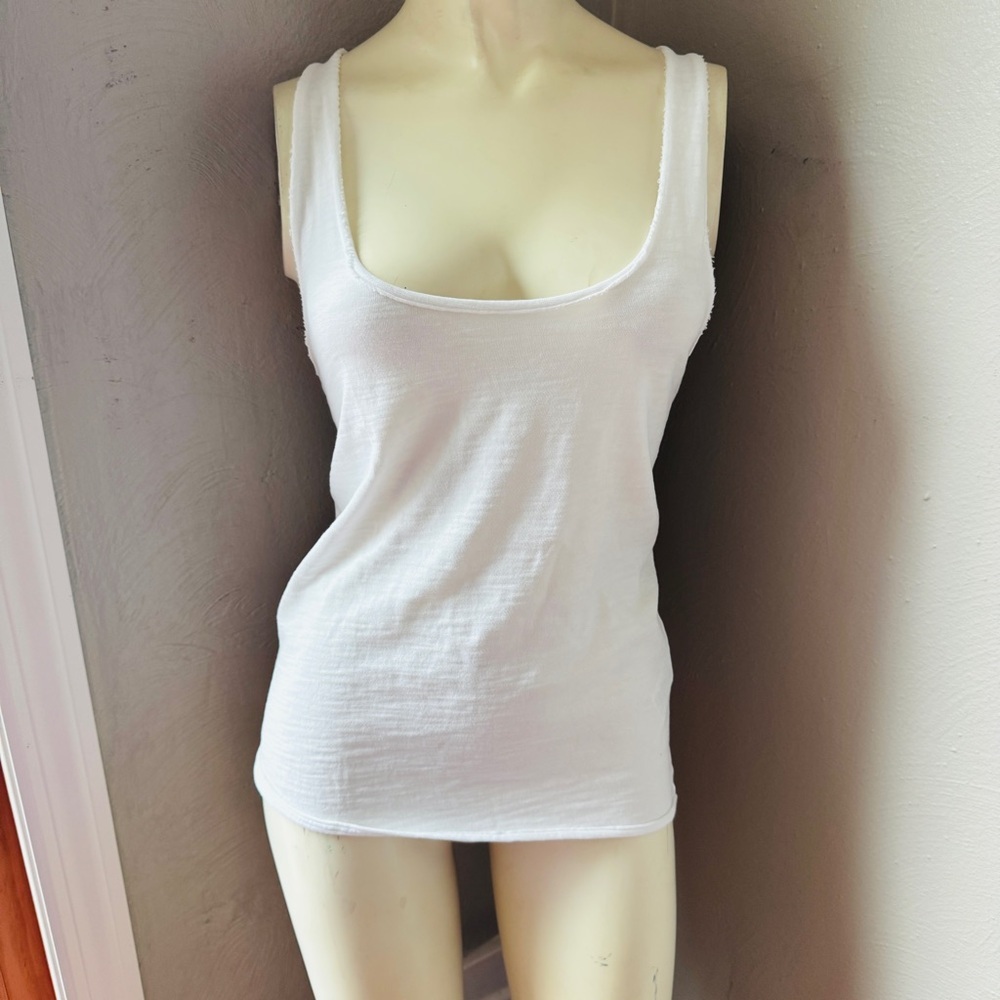 NATION LTD white tank top size small 100% cotton